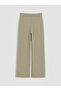 Vizyon New Season Khaki Stripe Detailed Soft Touch Women's Sweatpants - 7