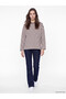 Striped Oversize Women's Sweatshirt Tunic - 2
