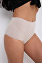 High Waist Women's Panties 3-Pack – Cotton Gathering Comfortable Flexible Cut - 8