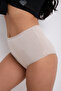 High Waist Women's Panties 3-Pack – Cotton Gathering Comfortable Flexible Cut - 5
