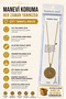 Gold Color 3 cm Double Sided Esmaül Hüsna & Hilye-I Şerif Stainless Steel Necklace 60 cm Chain - 6