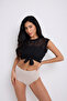 High Waist Women's Panties 3-Pack – Cotton Gathering Comfortable Flexible Cut - 4