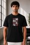 Unisex Oversize Naruto Shippuden Sasuke Kakashi Itachi and Madara Embroidered Anime T-Shirt 100% Cotton