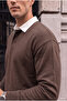 Luis Polo Yaka Thessaloniki Knitted Fabric Men's Sweatshirt - Brown - 7