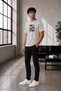 Unisex Oversize Naruto Shippuden Sasuke Kakashi Itachi and Madara Embroidered Anime T-Shirt 100% Cotton - 4