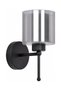 Stick Sconce Double Glass Cylinder Modern Wall Lamp Honey Smoked Glass E27