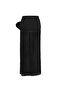 Black Mesh Long Skirt with Ties - 8