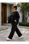 Stylish and Sporty Tracksuit Set with Soft Texture in Plus Size - 4