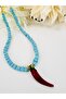 Bodrum Glass Beads and Murano Glass Pepper Pendant 45 cm - 3