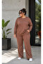 Plus Size Soft Texture Flexible Loose Comfortable Tracksuit Set