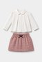 Baby Girl Pink Pink Chanel Cotton 3-Piece Set - 3