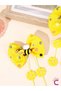 Set of 2 Cute Bee Swinging Flower Bow Girls' Hair Clips - Gift Clip-On Side Hair Clips - 3