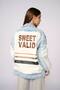 Design Jean Denim Garnished Lined White Jacket - 6