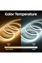 COB LED Strip Light 220V AC (10mm Width) 296 LEDs/M IP20 Flexible Rope Tape Light with Built-in Driver for Home Decor Ceiling Living Room Festival Decorative Lighting (6000K Cool) - 3