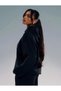 Women's Black Oversize Hoodie Sweatshirt Hooded Relaxed Fit Casual Sports Top - 5