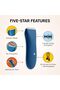 The Trimmer Original | Body Hair Trimmer for Men & Women | Ocean | Rechargeable and Waterproof Shaver for Pubic Area, Chest, Back, Underarms and Bikini Line, with 2 Guide Combs Included - 3