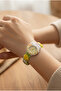 Children's Yellow Rabbit and Rotating Flower Figured Silicone Strap Wristwatch (Without Box) - 2