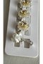 Hair Earring with Yellow Zircon Stone, Adding Elegance to Your Hair, Trendy Hair Earring (White Yellow Zircon Stone Flowers) - 4