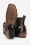 Bert Men's Bitter Brown Crocodile Cowboy Dallas Western Boots with Detachable Detailing and Wooden Heel, Handmade Boots - 5