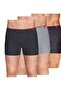 4433 Men's Multicolor Striped Sport Boxer 3 Pieces - 2