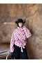 High Collar Double Button Polka Dot Short Trench Coat - 3