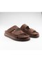 Werda Women's Genuine Leather Velcro Suede Black Slippers - 3