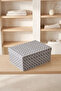 Under Bed and Inside Cabinet Storage Box Foldable Organizer Box with Lid 50X40X19 cm - 3