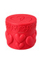 Floral Patterned Cosmetic Storage Box Makeup Organizer Decorative Screw Lid Small Item - 4