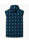 Printed Towel Poncho, 80X100 Oversized Beach, Pool and After-Bath Towel - Navy Blue Lightning Pattern - Defoludur - 2