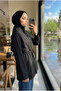 Women's Belted Short Trench Coat – Seasonal Hijab Jacket - 3