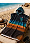 Printed Towel Poncho, 80X100 Oversized Beach, Pool and After-Bath Towel - Gradient Patterned - Defoludur - 5