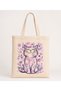 Floral Cat Bag Series, Raw Cloth Bag, Sublimation Printing, Shoulder Bag, Shopping Bag - 3