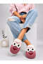 Women's Plush Home Slippers with Frog Figure, Winter Warm Closed-Toe Soft Sole Slippers Stc1341 - 2