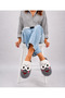 Women's Plush Home Slippers with Frog Figure, Winter Warm Closed-Toe Soft Sole Slippers Stc1341 - 3