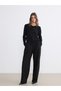 Lcw Everyday Black Crew Neck Women's Knitwear Cardigan - 2