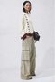 Women's Oversize Knitwear Sweater with Side Tie Detail and Crew Neck - 4