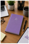 Quality Notepad A5 14X20Cm 1 Piece Lizz Esp180C Lined Rubberized Hard Cover 168 Sheets Hardcover - 2
