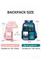School bag for kids 2 pcs set,kids backpack Cute School Bags Shoulder Handbags Cartoon Rucksack Book Bags Large Capacity Bag Waterproof Bags Multiple Pockets Schoolbags - 6