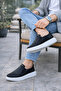 Jy049 Ease Laceless Men's Casual Leather Sports Sneaker Shoes Cbt - Black - 2