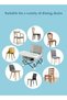 Baby Travel Booster Seat, compact toddler feeding chair, portable children's dining chair, with detachable tray and seat belt, suitable for indoor and outdoor use, camping, beach, lawn use - 6