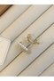 Glb-stl41414 stone and pearl earrings - gold