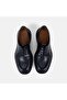 Men's Black Laced Thick Soled Classic Leather Shoes - 6