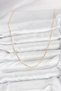 60cm Golden Brass Style Paperclip Chain Women Necklace for Elegant Necks