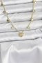 Golden Brass Heart Style Women's Necklace for Elegant Necks - 2