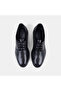 Men's Black Laced Leather Classic Shoes - 6