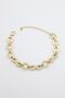 Glb-stl41414 stone infinity bracelet - gold