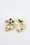 Glb-stl41414 leaf earrings - gold - 2