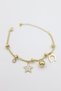 Glb-stl41414 stone star bracelet - gold - 2