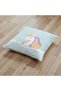 Dreamz Unicorn Filled Cushion 45x45 cm, Decorative Accent For Tabletop Shelf And Home Styling - 3