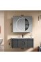 Vanity Set Basin Mirror AD6060 Plywood Melamine Basin 1000x500 Mirror 900x700 - 3